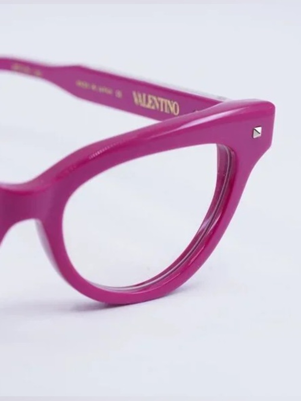 New Valentino Hot Pink Cat-Eye Women's Eyeglass Frames - Authentic - Picture 10 of 12